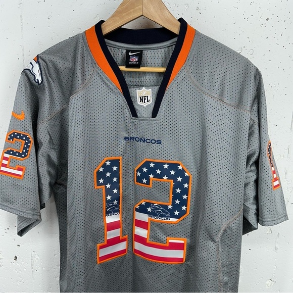 Nike On Field Size 40 Denver Broncos Salute to Service #12 Paxton Lynch Jersey - Picture 3 of 14